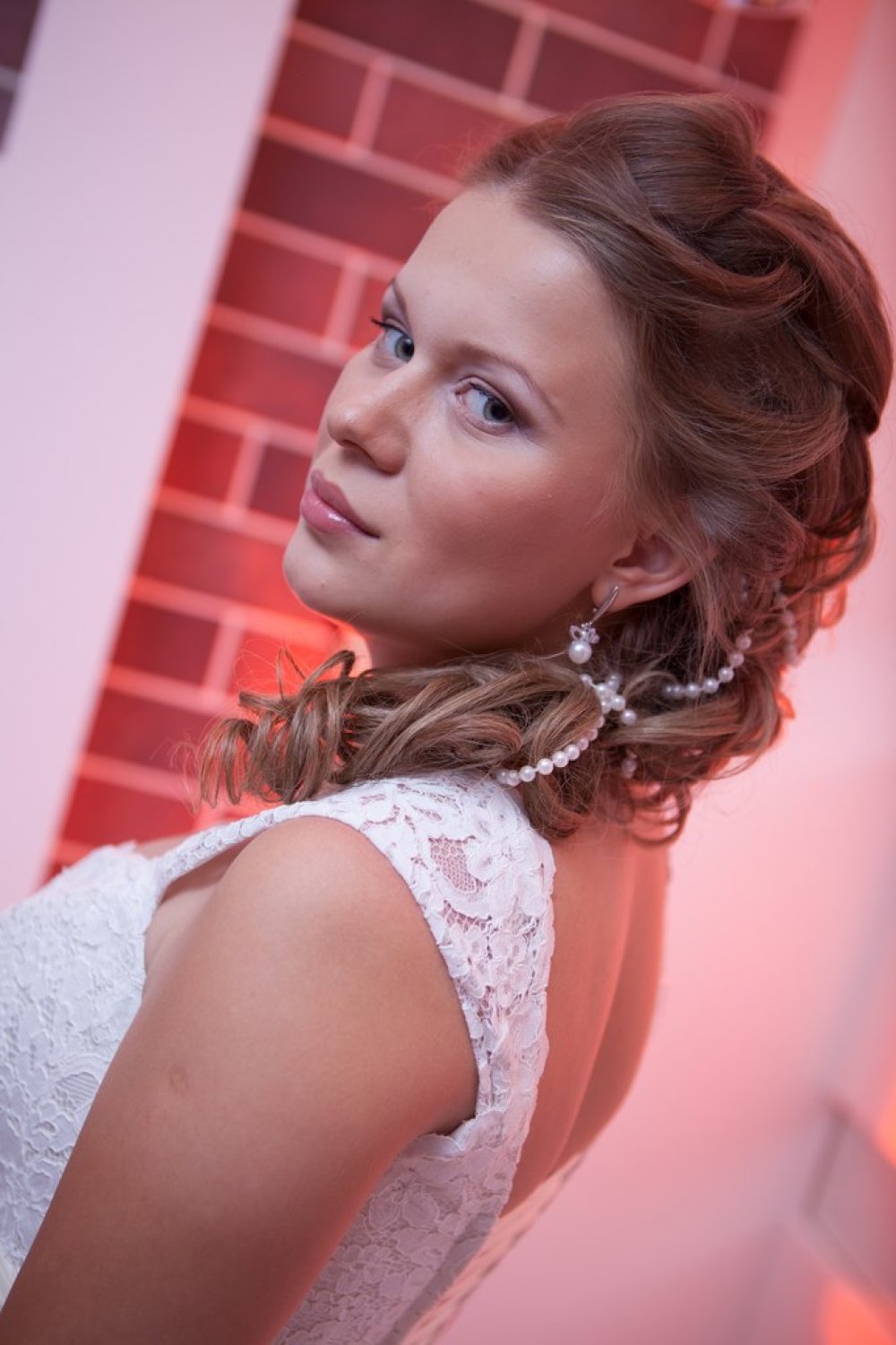свадебный образ 
макияж и прическа для невесты 
Елены 6 июня 2014