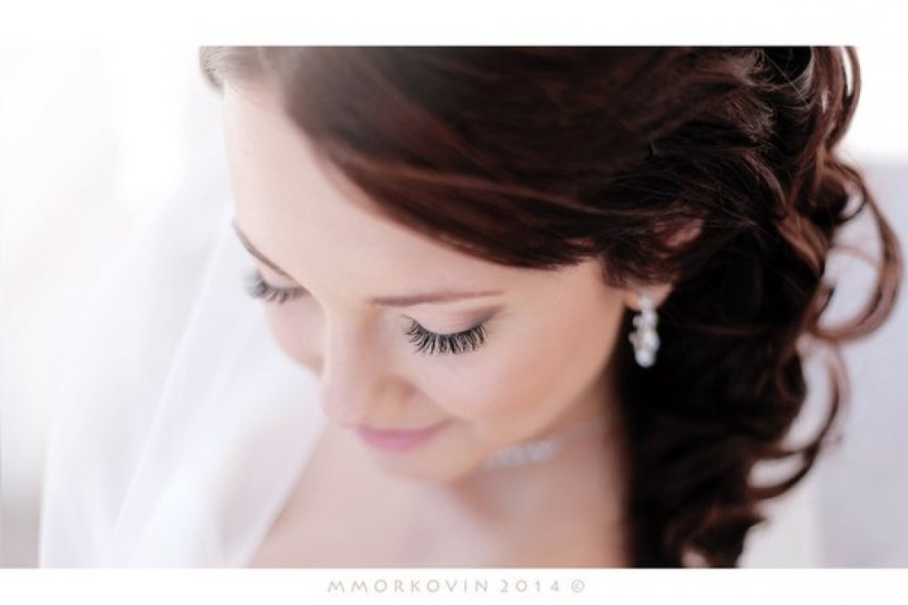 свадебный образ 
макияж и прическа для невесты Александры 27 июля 2014
